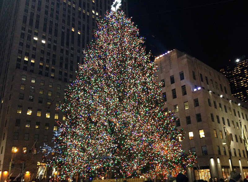 Rockefeller Christmas Tree Lights Up NYC | NEW YORK RUSH